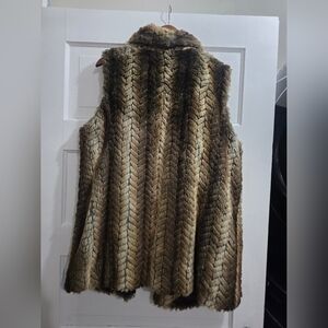 Kut from the Kloth Brown Faux Fur Vest
